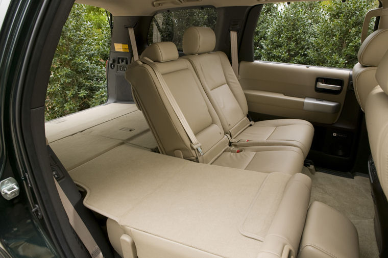 2008 Toyota Sequoia Third Row Seats Folded Picture