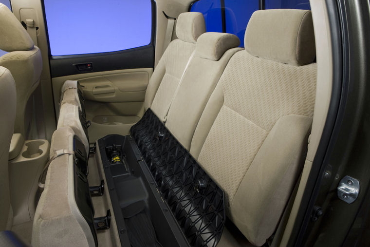 2008 Toyota Tacoma Double Cab Rear Seat Storage Picture