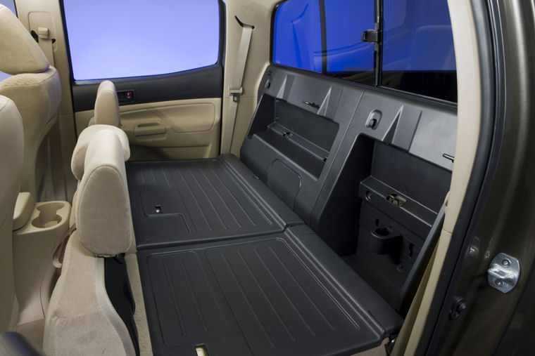 2009 Toyota Tacoma Double Cab Rear Seats Folded - Picture / Pic / Image